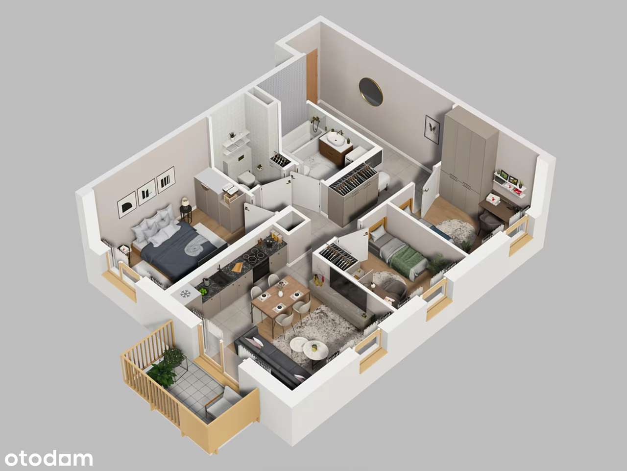 Mieszkanie z balkonem - dla rodziny– Bociana 5, północny Kraków-2