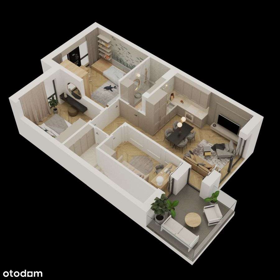 Nowe Kameralne Osiedle I 3 pokoje I 2 miejsc post. - Pełny obrazek: 2/6