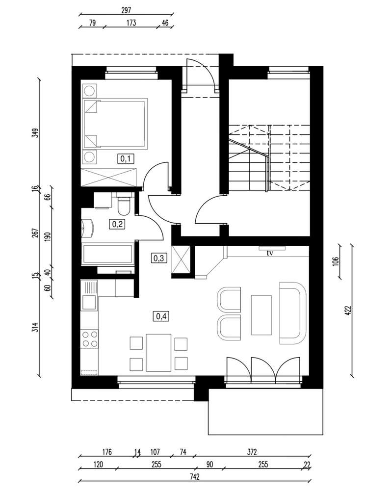 Słoneczne z ogródkiem i miejscem parkingowym-10