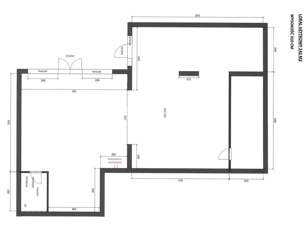 Lokal usługowo-handlowy 142 m² Ursynów – pohled 3