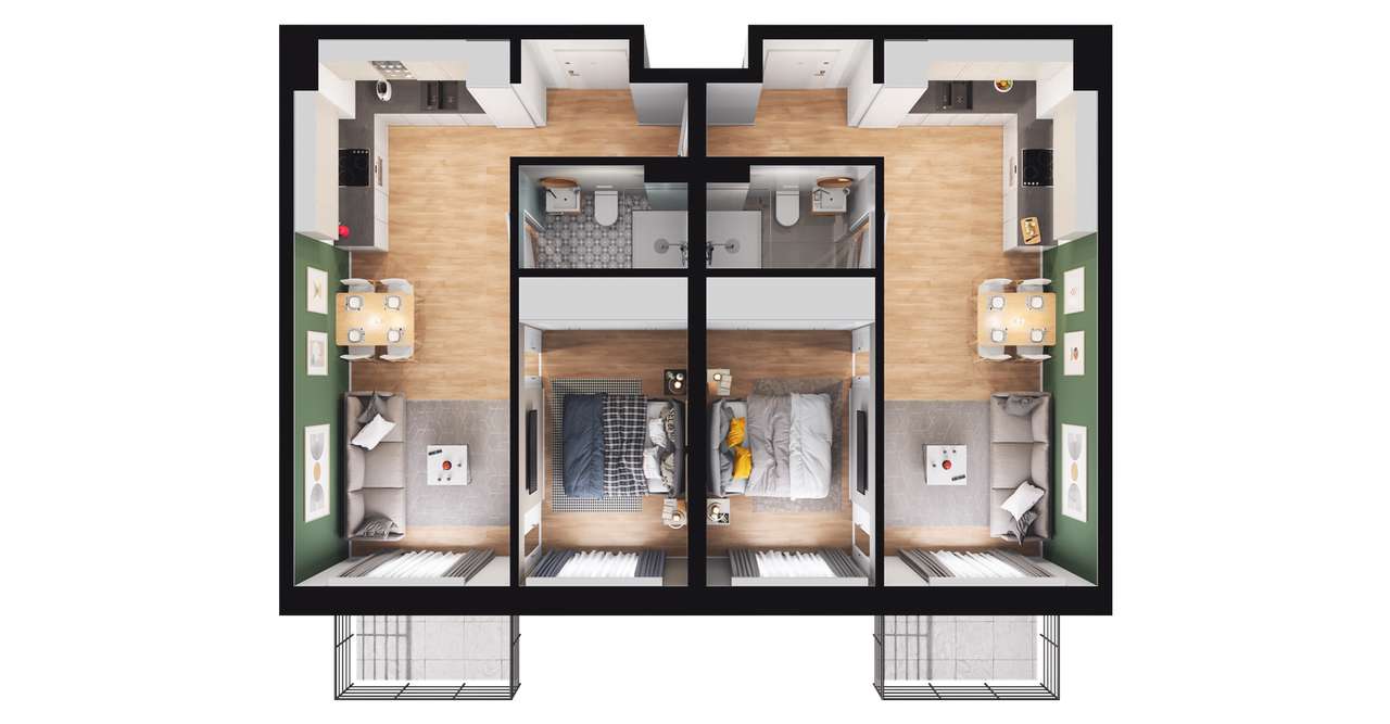 Nowa Dąbrowa | mieszkanie 4-pok. | E_E2.3 - Pełny obrazek: 3/9