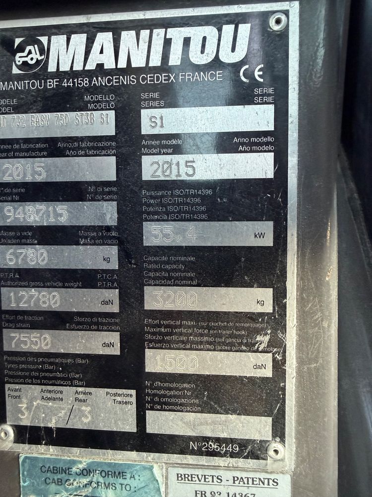 Manitou 732 932 Z Niemiec Oryginalne mth 3570 !!! - zdjęcie 6