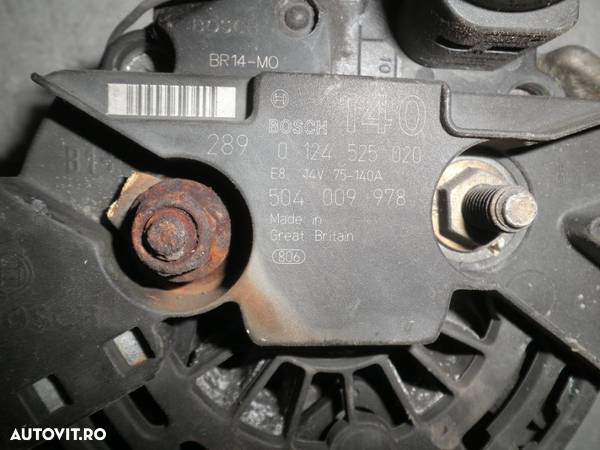Alternator Fiat Ducato / Iveco Daily 2.3 JTD 0124525020 504009978 - 3