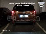 Lampi numar dedicate full led leduri Dacia Duster - 2