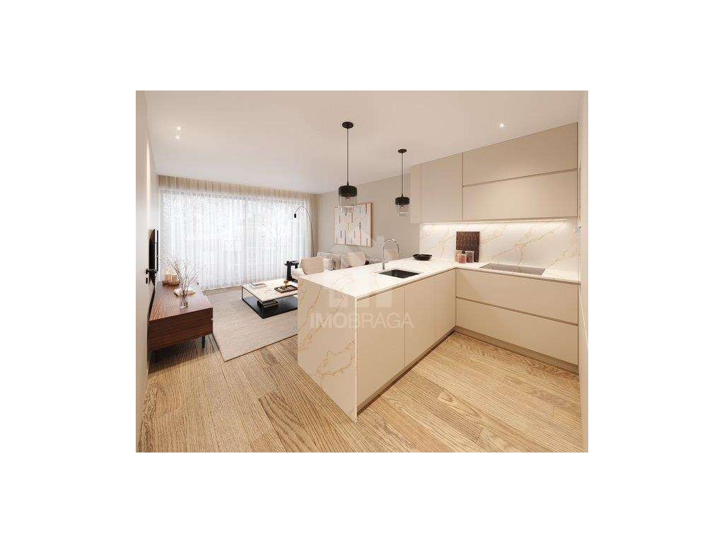 Apartamento T1 Novo com Varanda na Sé - Braga - Grande imagem: 2/7