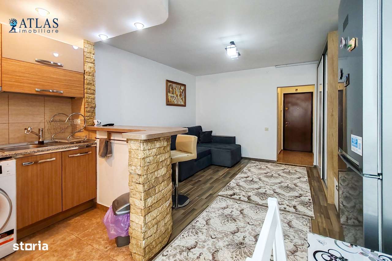Garsoniera renovata complet, mobilata si utilata, et. 4/9, Noua-9