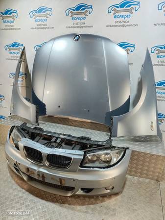 FRENTE COMPLETA BMW SERIE 1 E87 E81 PACK M CAPOT PARACHOQUES SENSORES GUARDA-LAMAS OTICAS RADIADOR VENTILADOR FRENTE FIBRA REFORÇO - 6