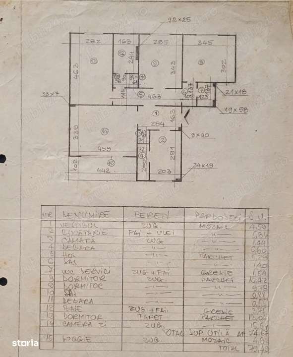 Apartament 4 camere - decomandat - Titan-8