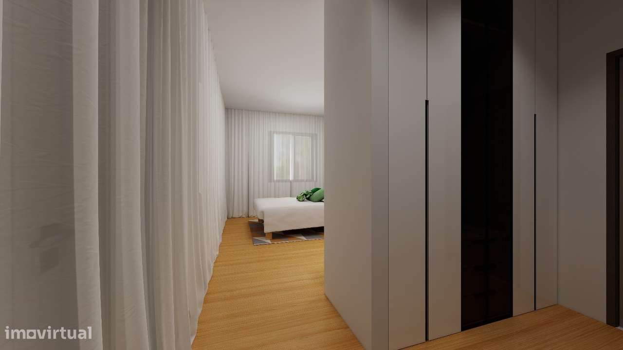 Apartamento T3 com varanda, garagem e ar condicionado-11