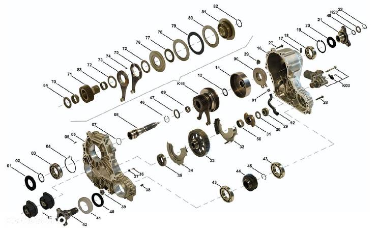 Zestaw Tarczek sprzęgła Reduktor ATC300 BMW E90 - 4