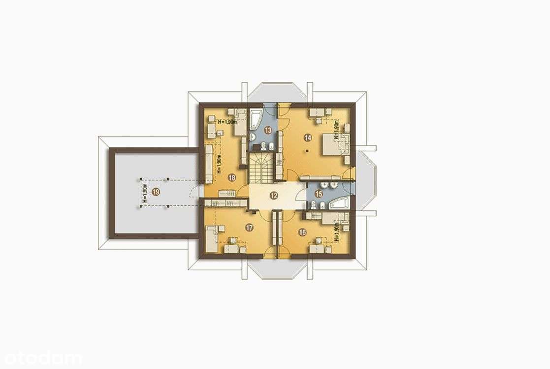 Działka z gotowym projektem domu Siennica 2401m2-6
