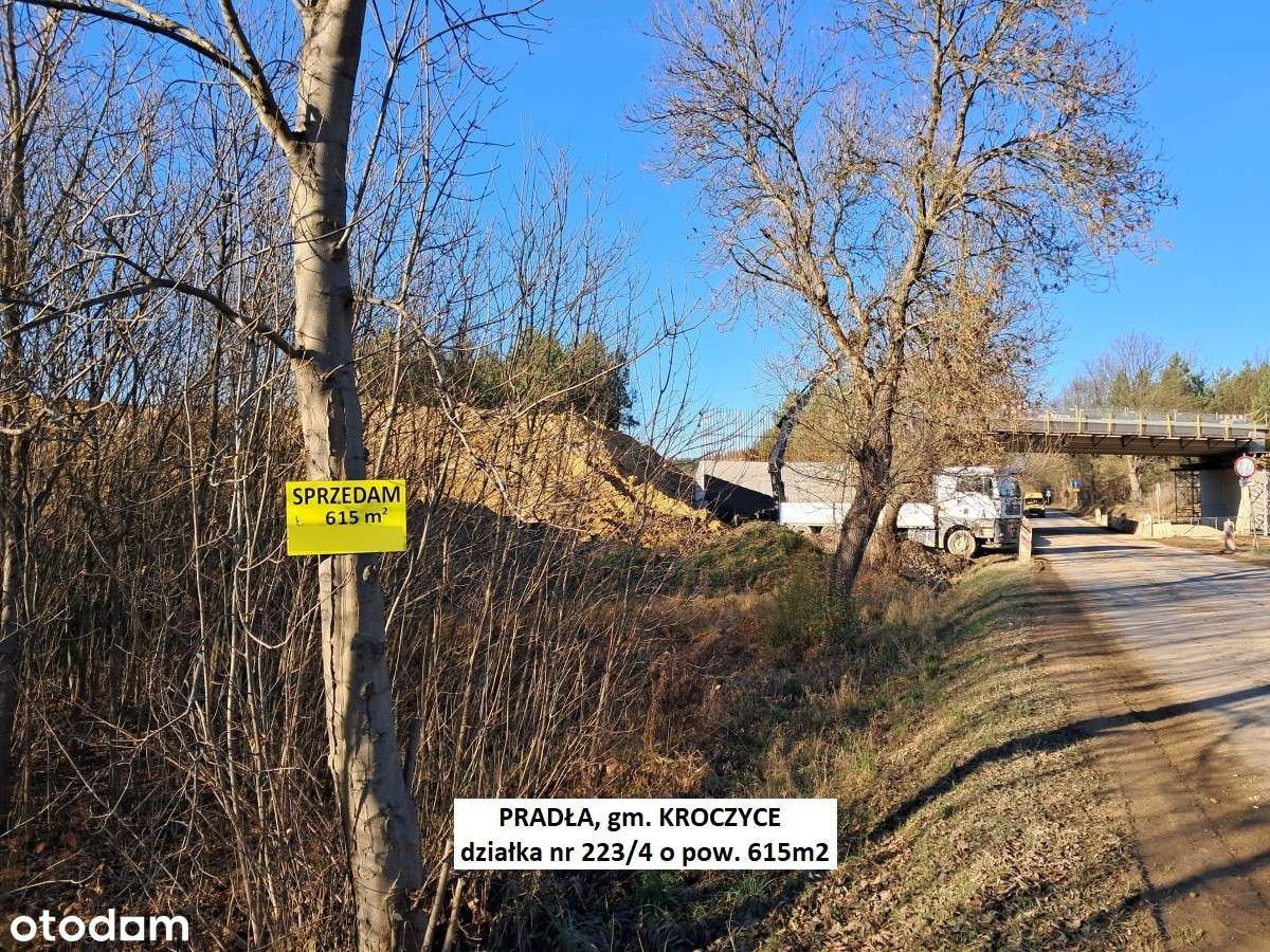 Działka drogowa 615m2 przy projektowanym wężle dr. krajowej DK78-0