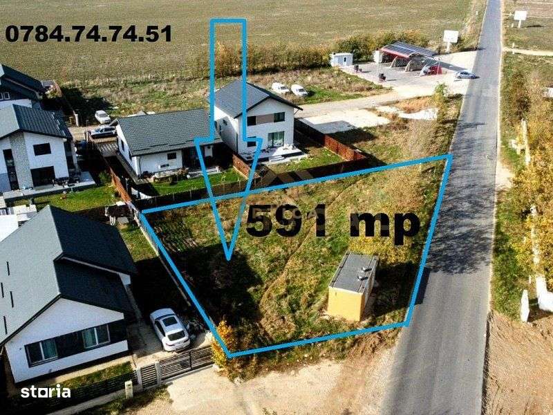 Teren ideal pentru casa sau spatiu comercial - comuna Berceni - Imagine principală: 3/4