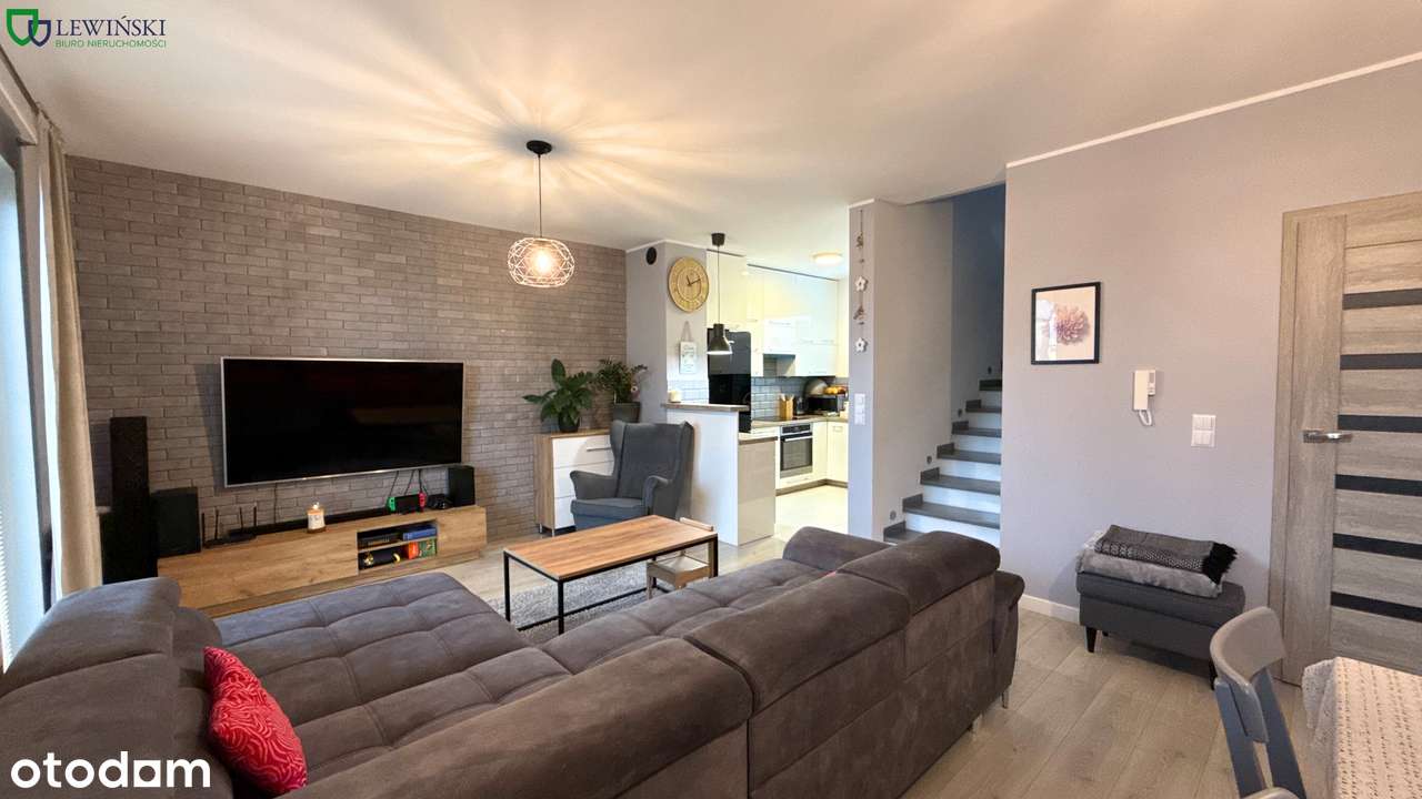 Dom bliźniaczy 73,22 m2 z ogrodem 231 m2 - Osiedle zamknięte-0