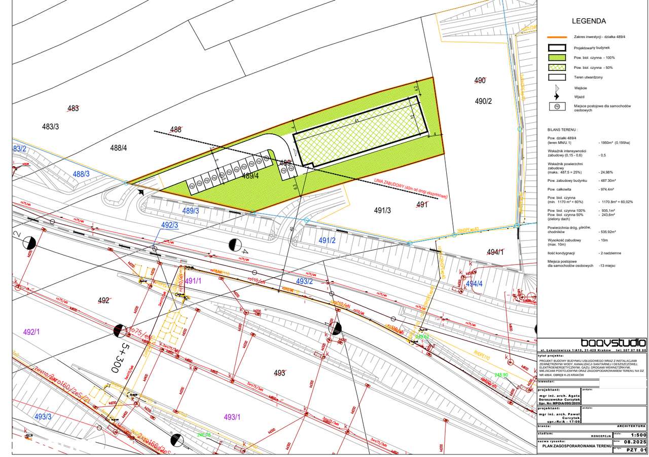 Działka inwestycyjna - 487 mkw powierzchni zabudowy – Kraków Tonie.-0