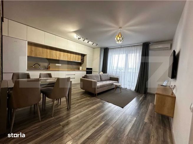 Apartament de 2 camere, 61 mp, terasa, finisaje premium, zona Aurel Vl