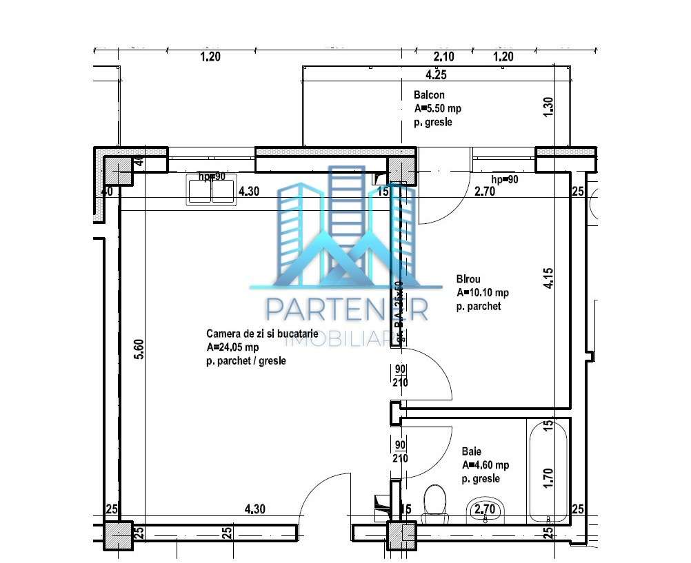 FINALIZAT!Parcare intabulata!Apart. 2 camere,44 mp,Pacurari-Rediu - Imagine principală: 2/5