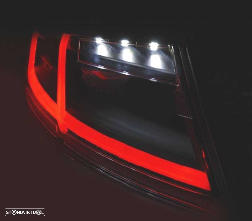 FAROLINS TRASEIROS PARA AUDI TT 06-14 LED VERMELHO FUMADO DINAMICOS - 3