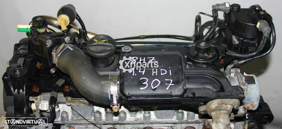 Motor PEUGEOT 307  1.4 HDI REF. 8HZ 2002 - ... Usado - 4
