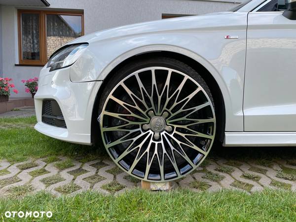 Felgi 18 AUDI A3 S3 5x112 ET46 oryginalne czarne polerowane - 4