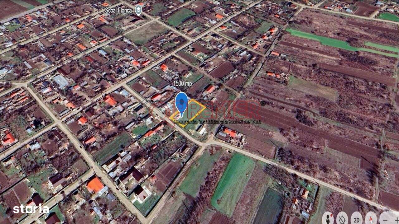 Teren intravilan 1500 mp, sat Florica, județul Călărași - Imagine principală: 2/3