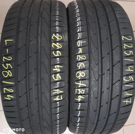 225/45r17 91W (L258/24)003 2szt 6/7mm Ventus S1 Evo 2 HANKOOK LETNIE - 1