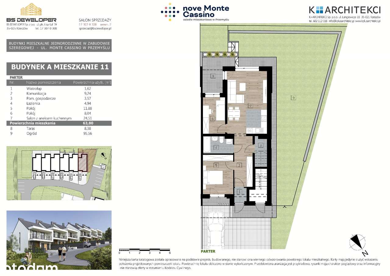 Nove Monte Cassino | mieszkanie 3-pok. | A11 - Pełny obrazek: 2/7