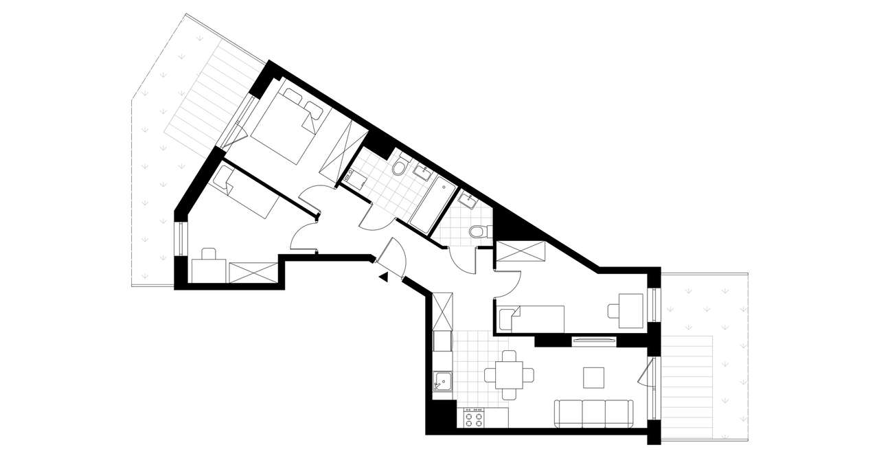 4-pokojowe mieszkanie 59m2 + ogródek Bez Prowizji - Pełny obrazek: 3/8