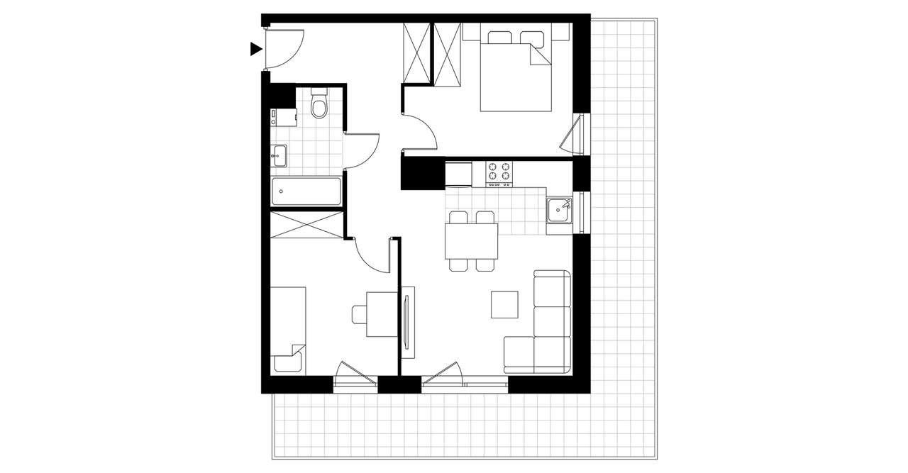 3-pokojowe mieszkanie 52m2 + balkon Bez Prowizji - Pełny obrazek: 3/6