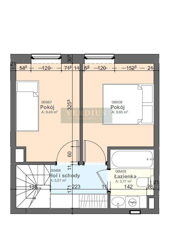 Mieszkanie, stan deweloperski - 57m2-3