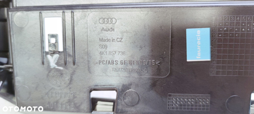 LISTWA MOCOWANIE DEKORU DESKI AUDI A6 C8 4K1857736 - 8