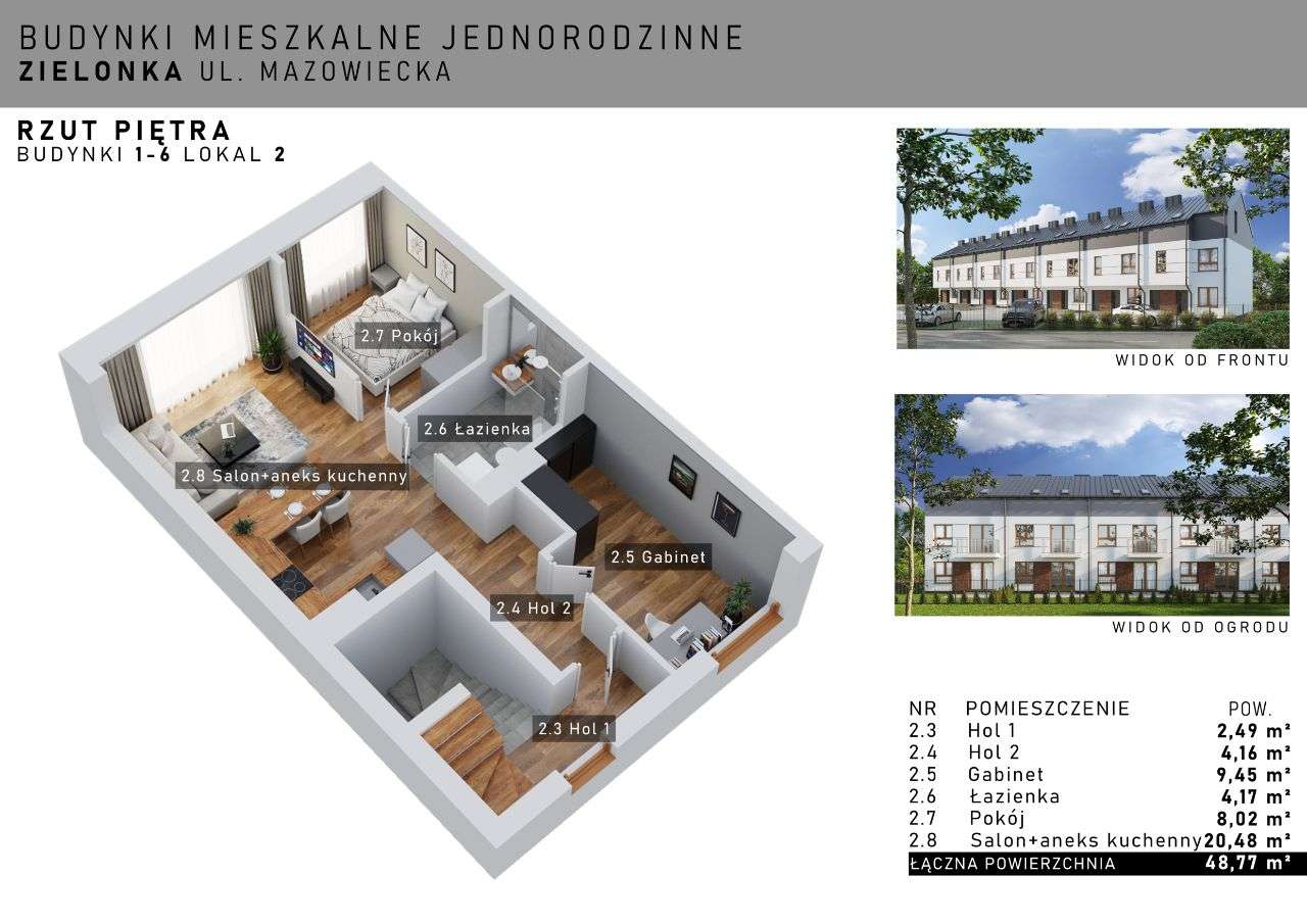 Przestronne mieszkanie 5 pokojowe z balkonem + 2 m. postojowe w CENIE - Pełny obrazek: 5/6