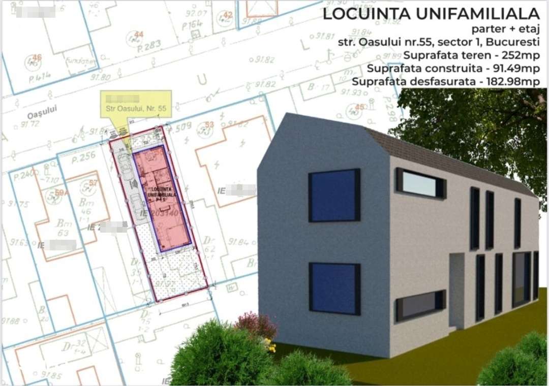 Teren cu Autorizație de Construcție în Bucureștii Noi! 252 mp - Imagine principală: 2/13