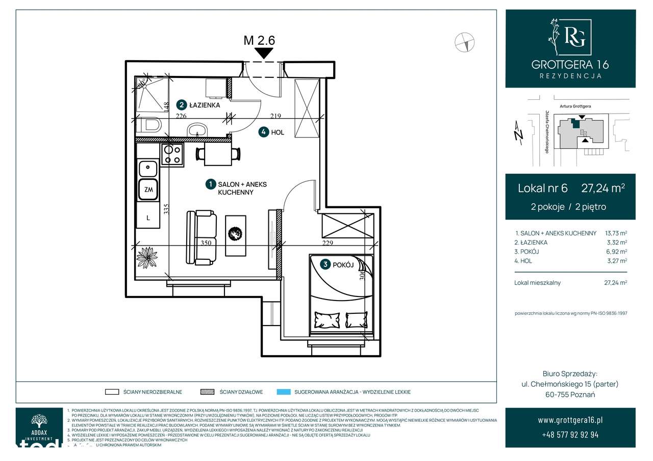 Rezydencja Grottgera 16 | Przedsprzedaż | M6/I​I - Pełny obrazek: 2/9