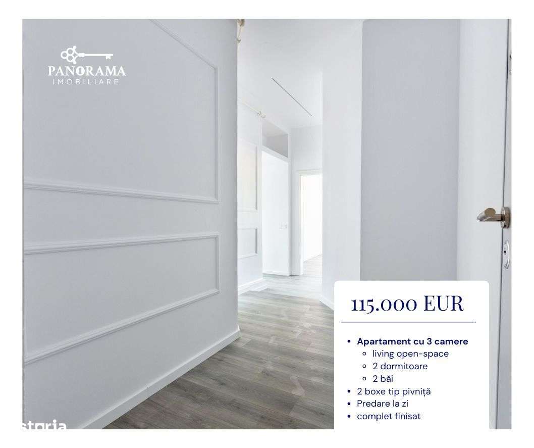 Apartament central de vânzare în Mediaș - Finisaje premium | 90 mp ut - Imagine principală: 2/14