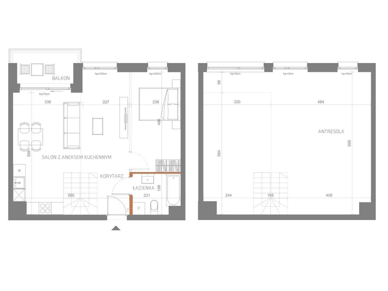 InCity - Apartament dwupoziomowy 64/M4 - Pełny obrazek: 2/17