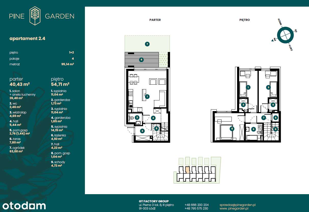 Dom 95,14 m²|4 pokoje| Pine Garden|ogród +2 miejsca postojowe w cenie - Pełny obrazek: 4/9