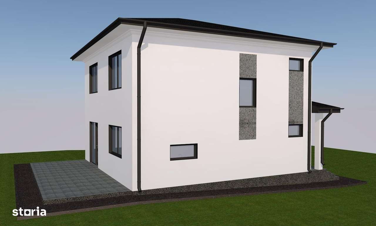 ASFALT! Încălzire în pardoseală!Vila 4 camere Valea Adanca (Miroslava) - Imagine principală: 4/4