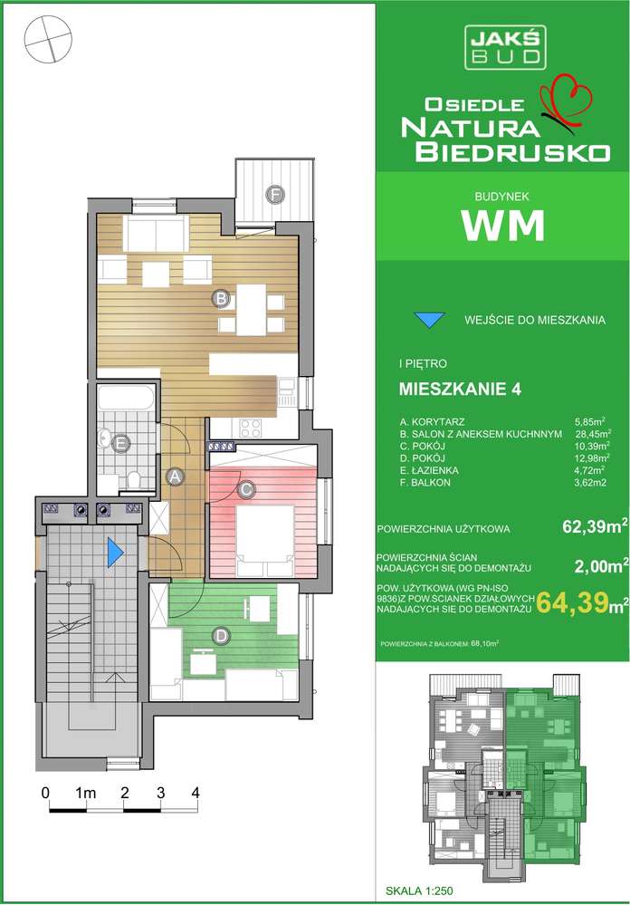 Mieszkanie 3-pojowe z balkonem w willi miejskiej - Pełny obrazek: 5/18