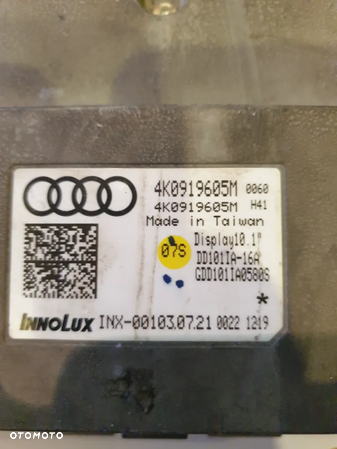 EKRAN WYŚWIETLACZ LCD AUDI A6 A7 C8 4K0919605M POZNAŃ - 2