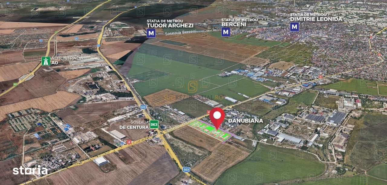 Oportunitate, teren autorizat, 8 imobile Ds+P+5E, Sos. Oltenitei- Danu-2