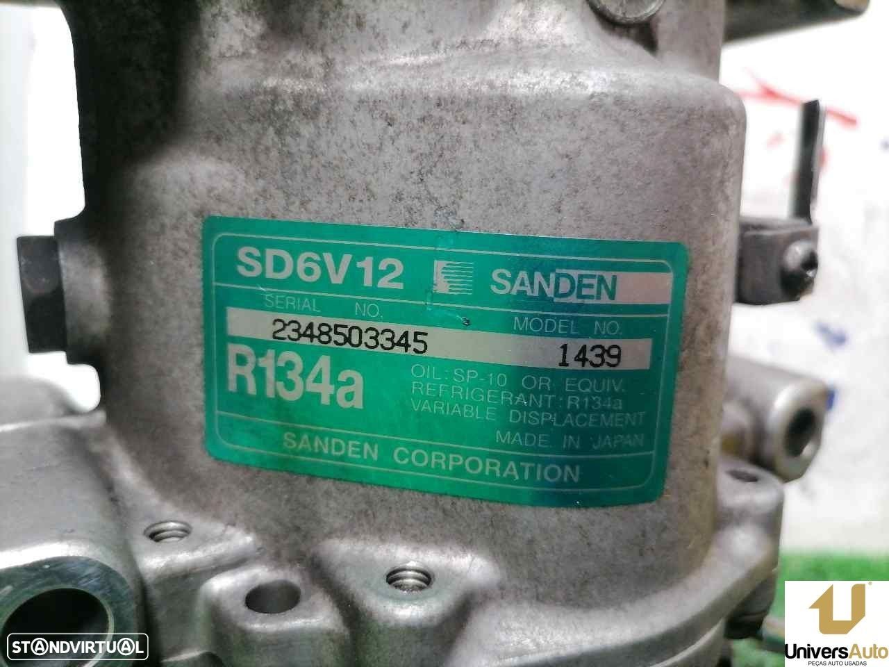 COMPRESSOR AR CONDICIONADO CITROEN C3 I 2004 -SD6V121439 - 1