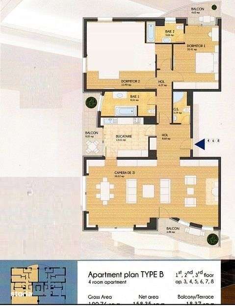 APARTAMENT  4 CAMERE PRIMAVERII // GARAJ-7