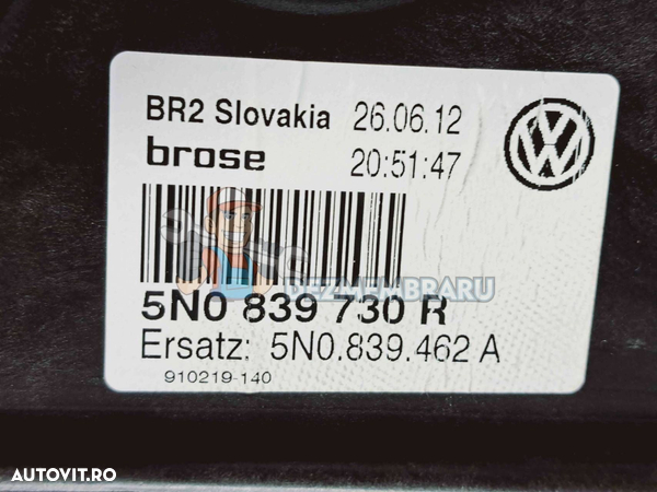 Macara electrica geam dreapta spate Volkswagen Tiguan (5N) [Fabr 2007-2016] 5N0839730R - 2