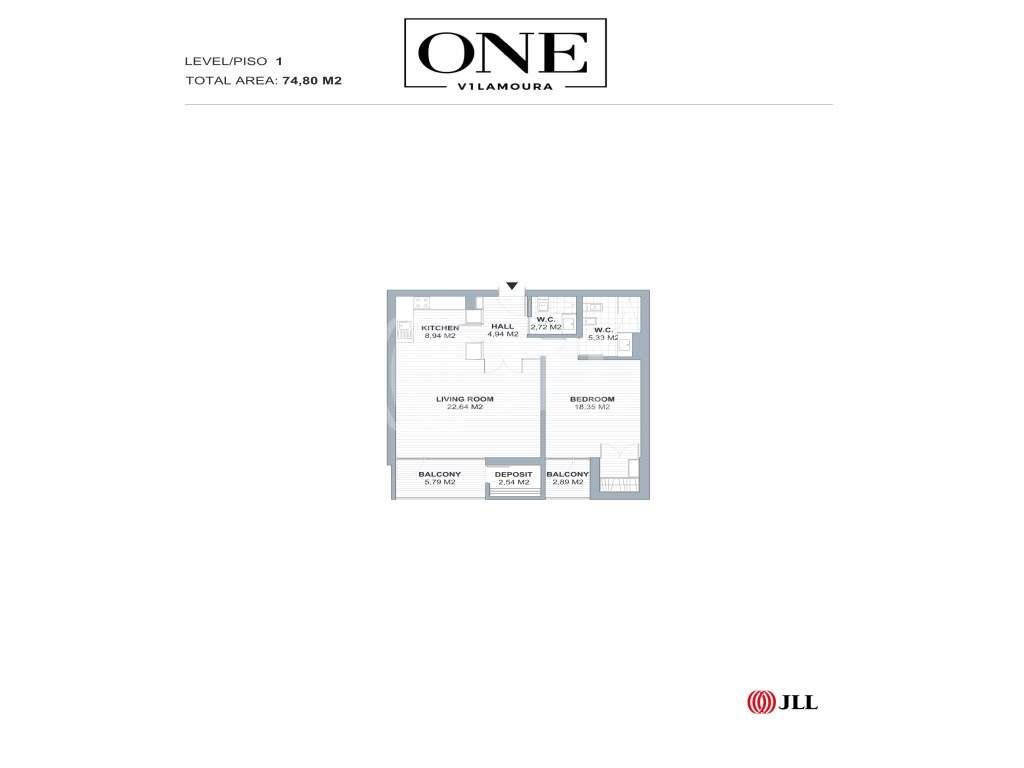 Apartamento T1, com estacionamento e varandas, Algarve-21