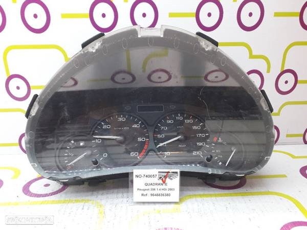 Quadrante Peugeot 206 1.4 HDi 69Cv de 2003 - Ref: 9648836380 - NO740057 - 1