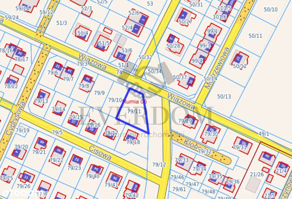 Działka budowlana 658m2 media mpzp-1