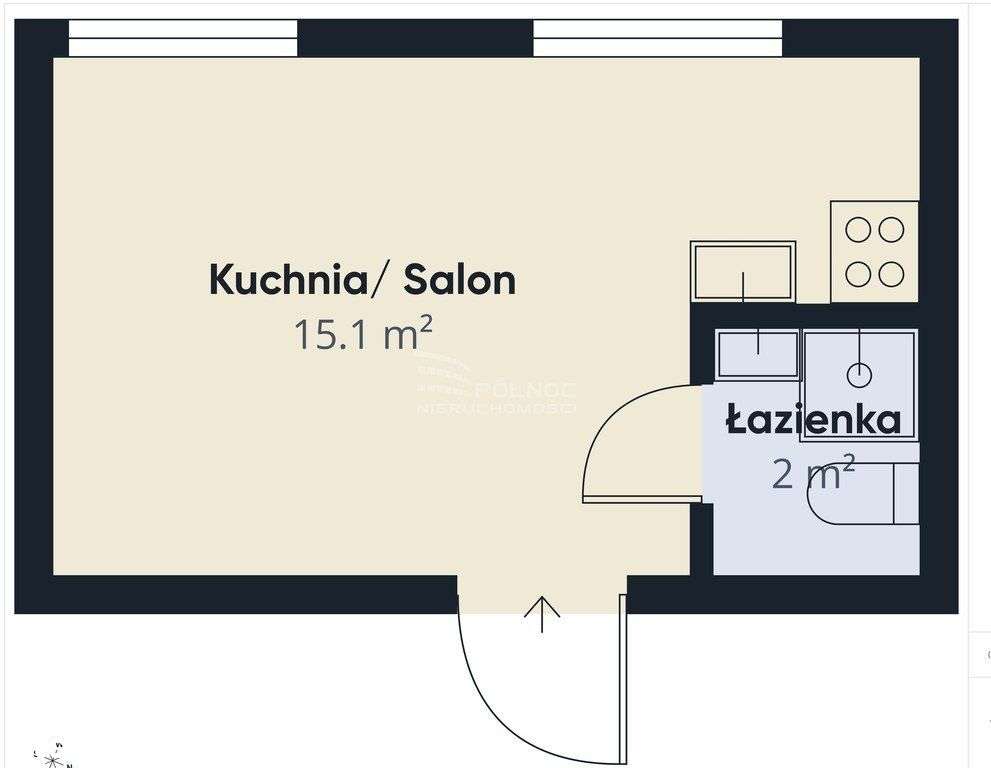 Kawalerka 17 m² z klimatyzacją, ul. Białostoczek.-2
