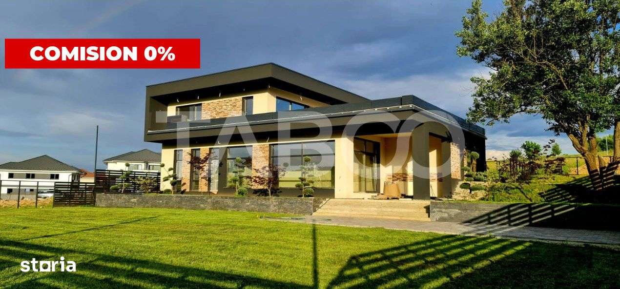 Casa moderna de inchiriat 5 camere cu teren si piscina Cisnadie - Imagine principală: 2/19