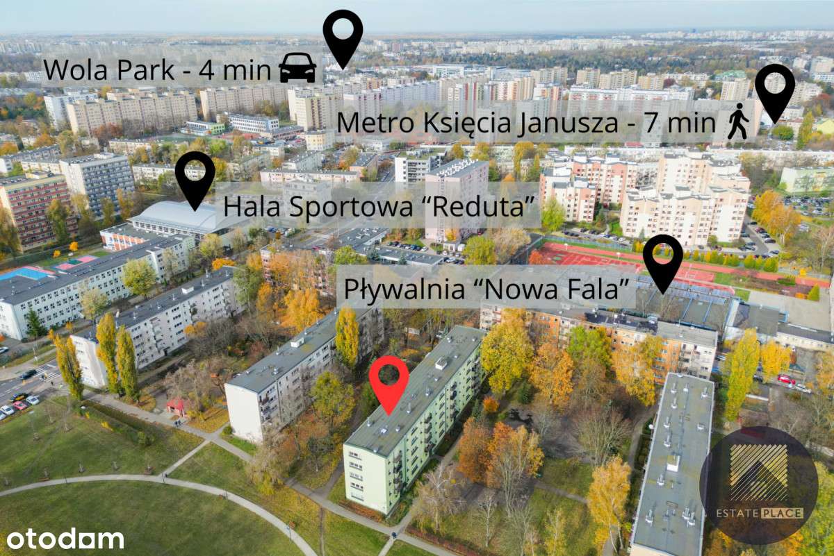 2 Pok | Ciche | Balkon | Parki | Metro M2-9